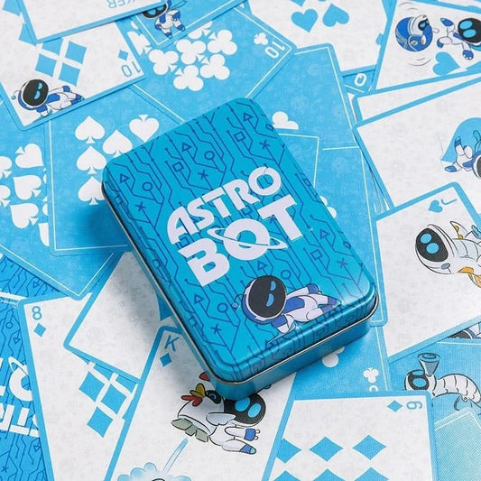 PlayStation Official Licensed Astro Bot Playing Cards Poker + Metal Tin Paladone