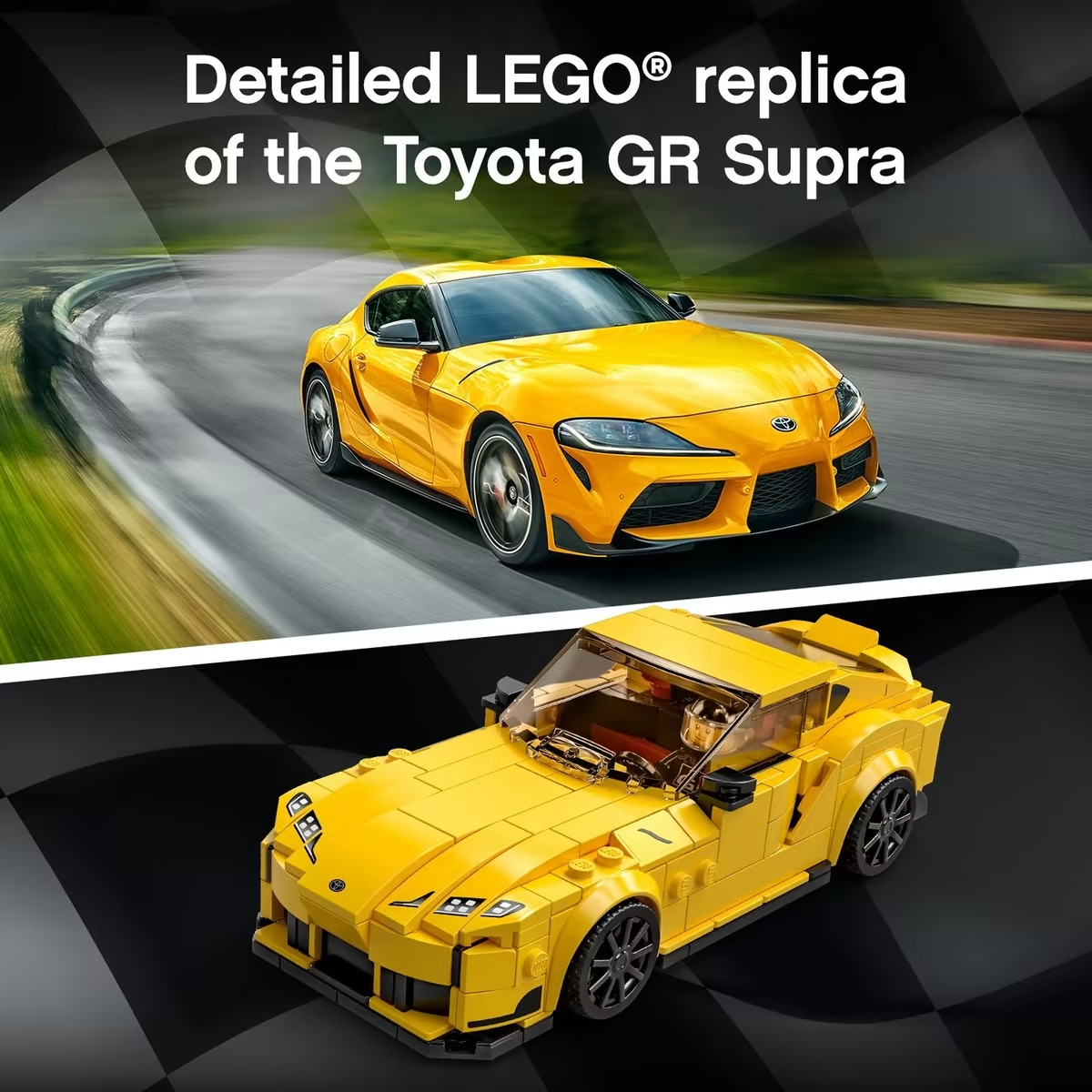 LEGO 76901 Speed Champions Toyota GR Supra Collectible Sports Car Toy For Kids