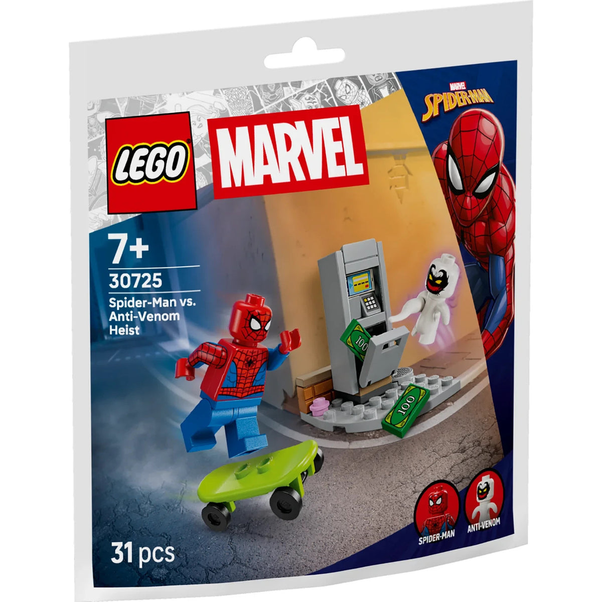 Lego Super Heroes 30725 Spider-Man vs Anti Venom Heist Paper Bag New/Sealed/H2F