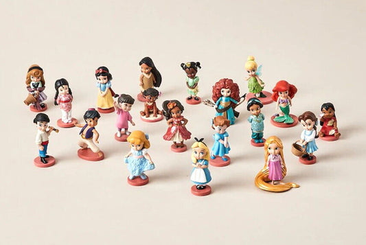 Disney Animators Princess Collection Mega Figurine Set 20 Figures in Gift Box