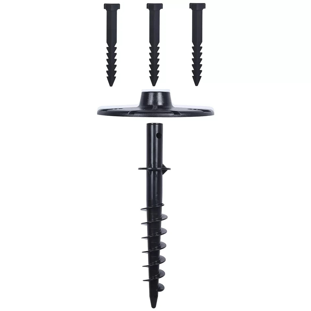 LUTEC 2.27m Cast Aluminium Wireless Solar LED Lamp Post Light Lantern Glass Yard