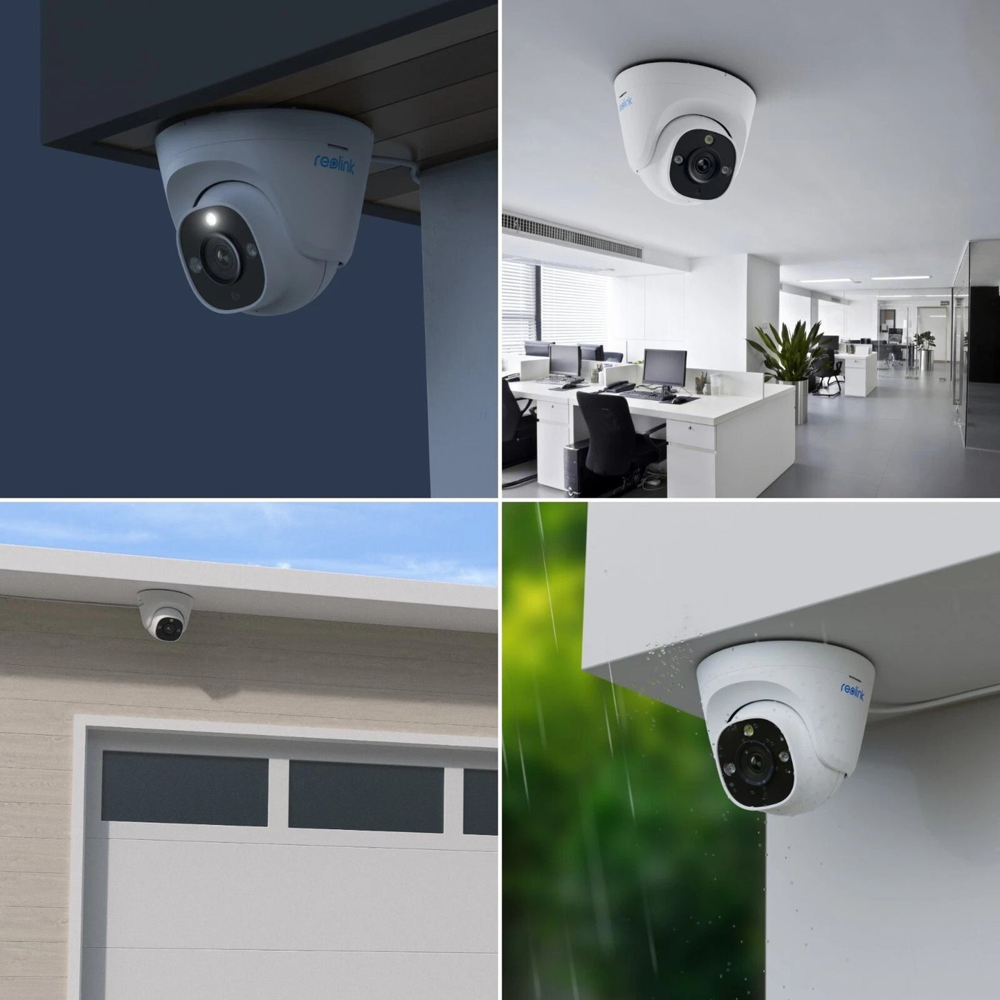2x Reolink RLC-1224A 12MP PoE Security Camera Person Vehicle Detection Spotlight