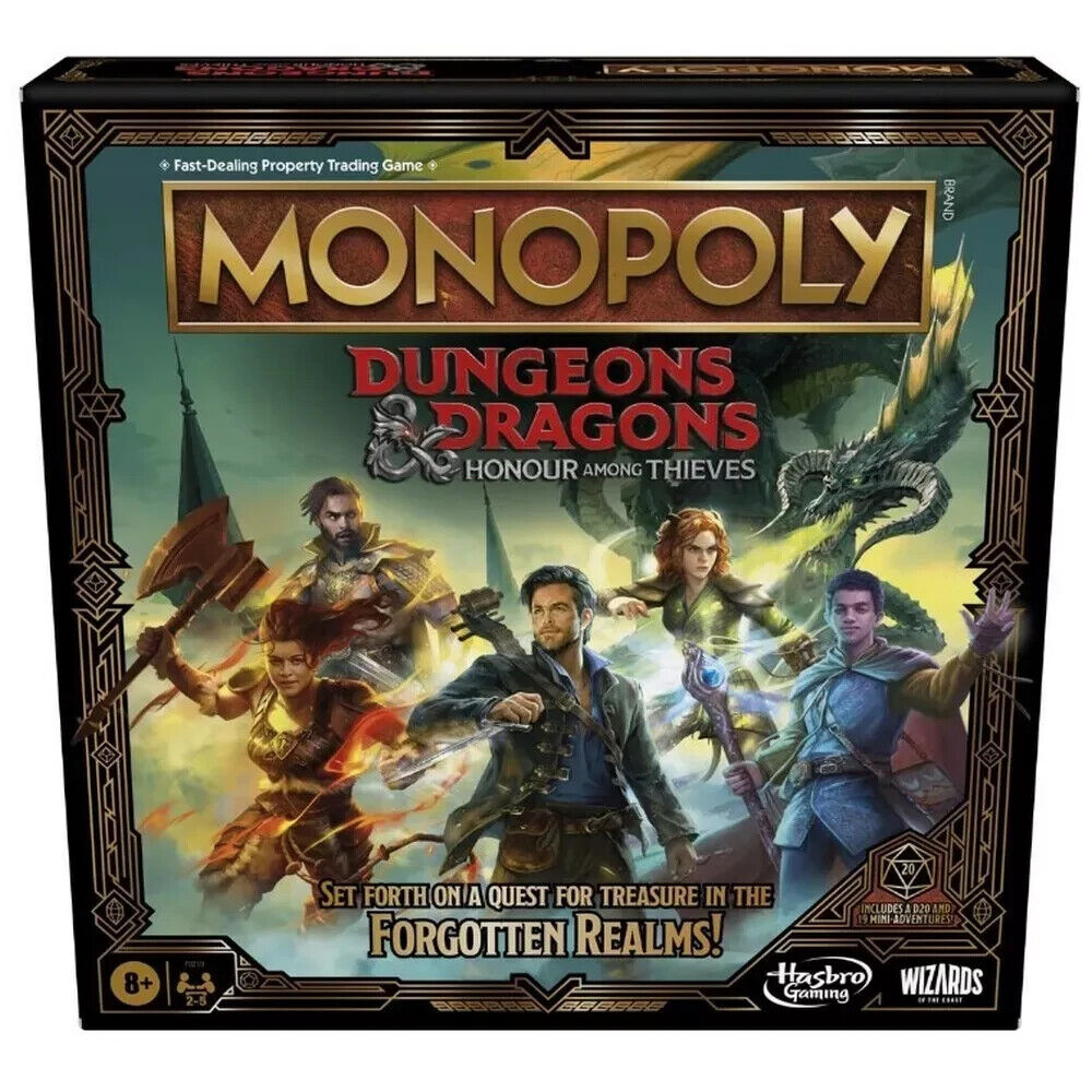 NEW Games Monopoly Dungeons & Dragons Honour Among Thieves Board Game