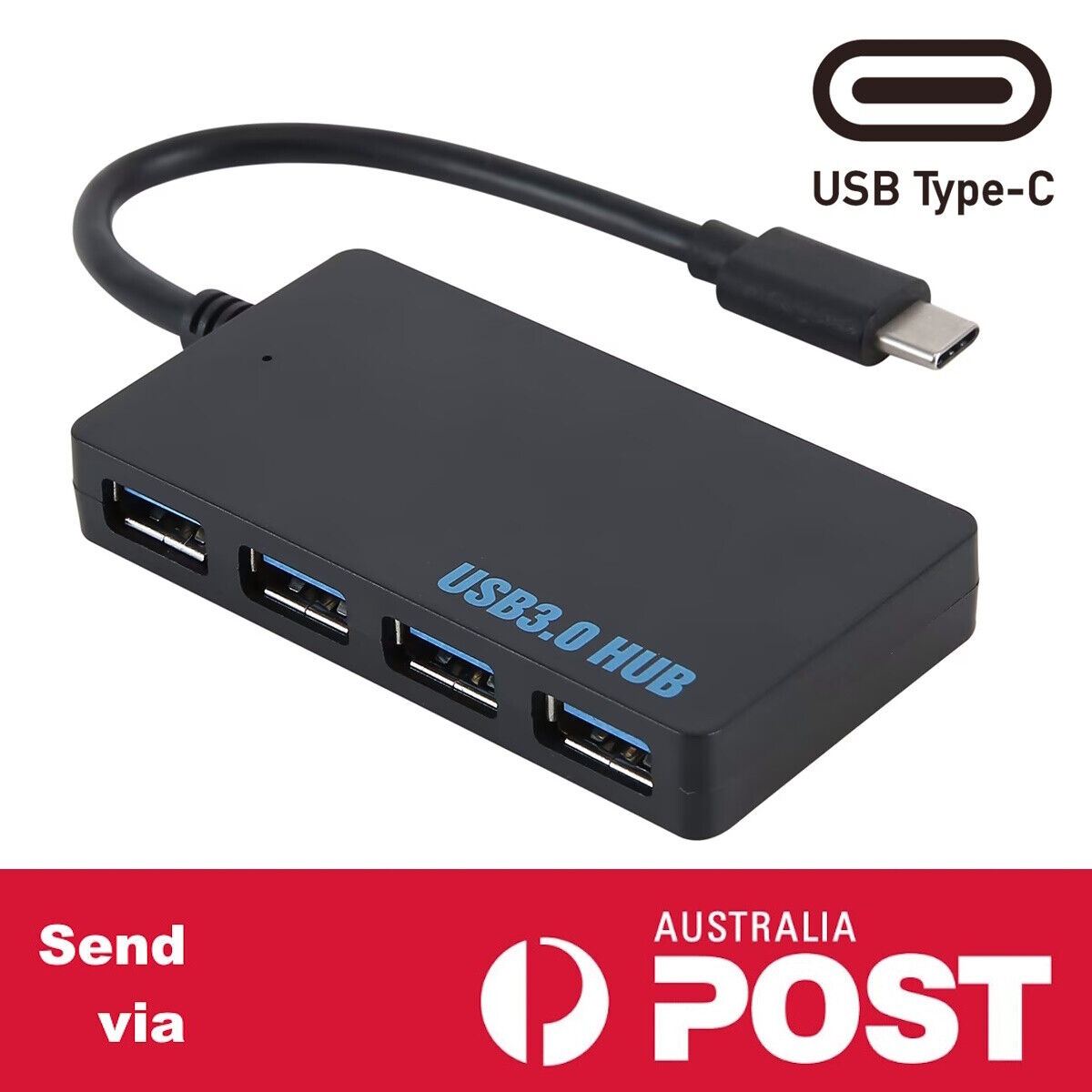USB HUB 3.0 4-Port Splitter USB C to 4 USB A HUB Adapter Expansion Dock 15cm