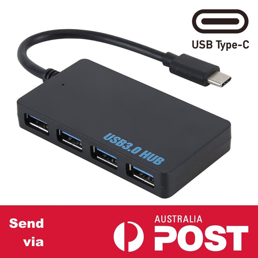 USB HUB 3.0 4-Port Splitter USB C to 4 USB A HUB Adapter Expansion Dock 15cm
