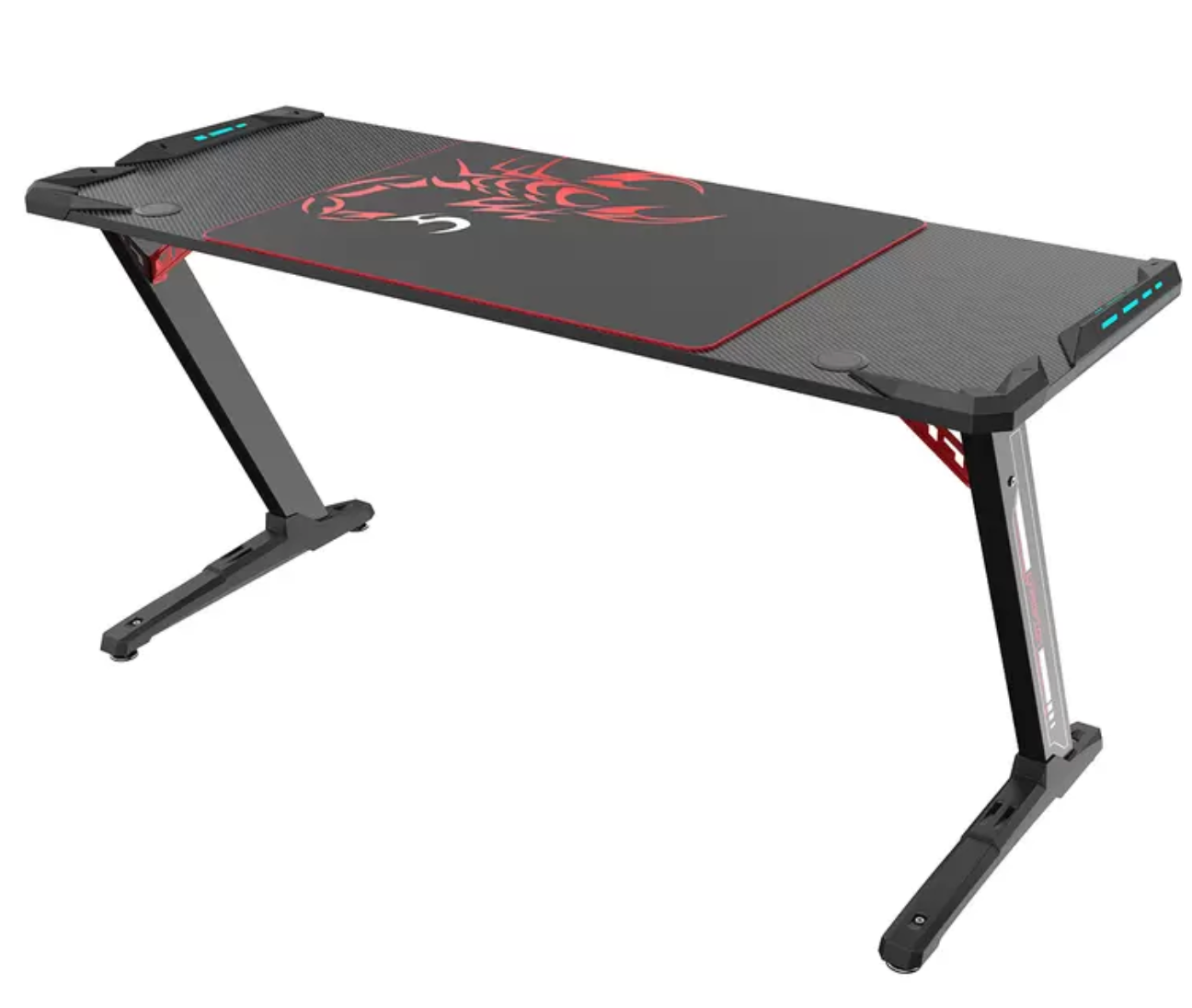 Eureka Ergonomic Gaming Desk with RGB Lights Z60