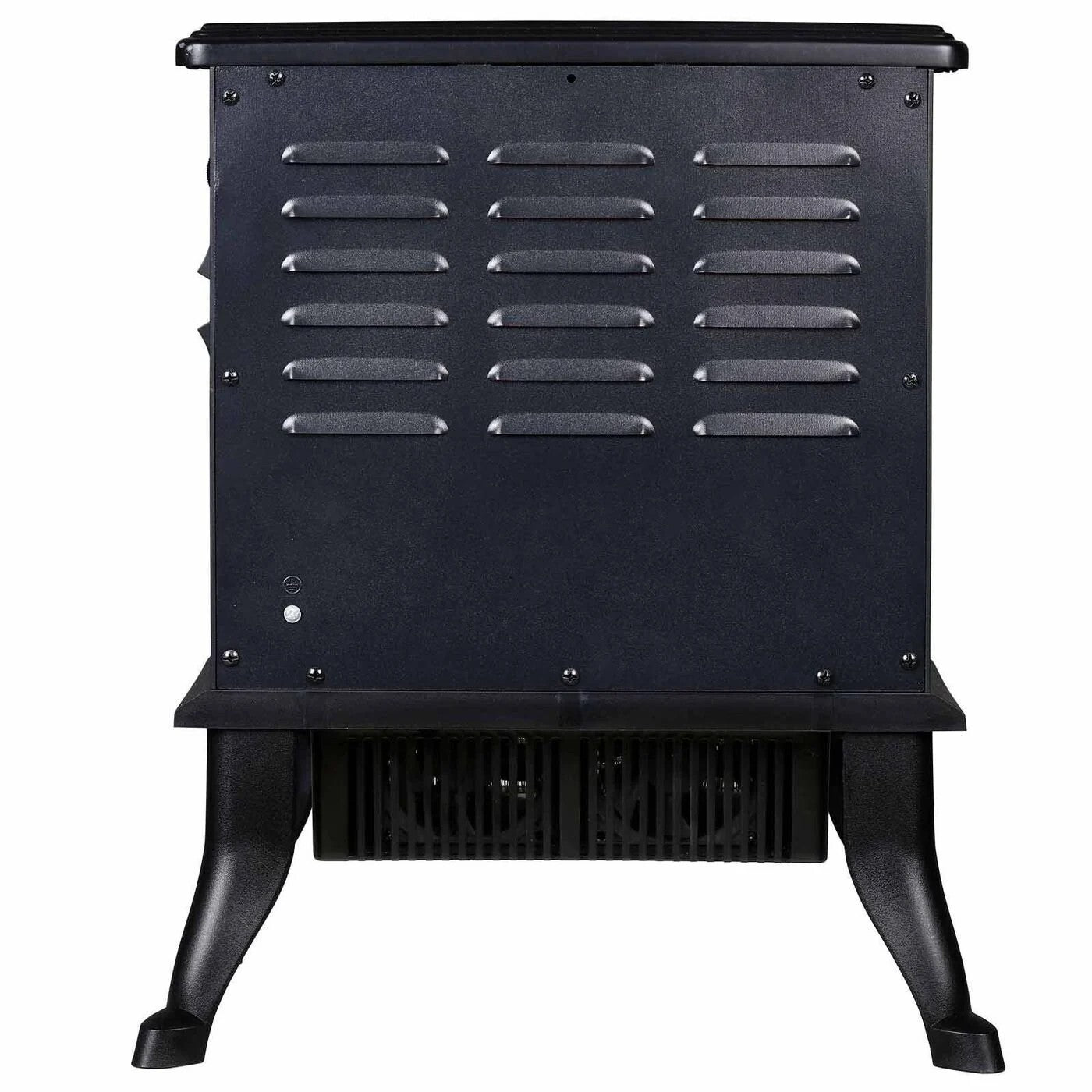 Electric Fireplace Heater w/ Real Flame Effect & 2 Heat Settings