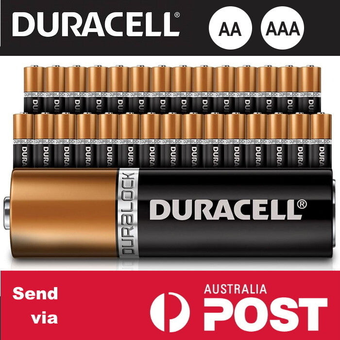 20x 10x 5x Genuine Duracell AA AAA 9V Battery Coppertop Alkaline Batteries AU