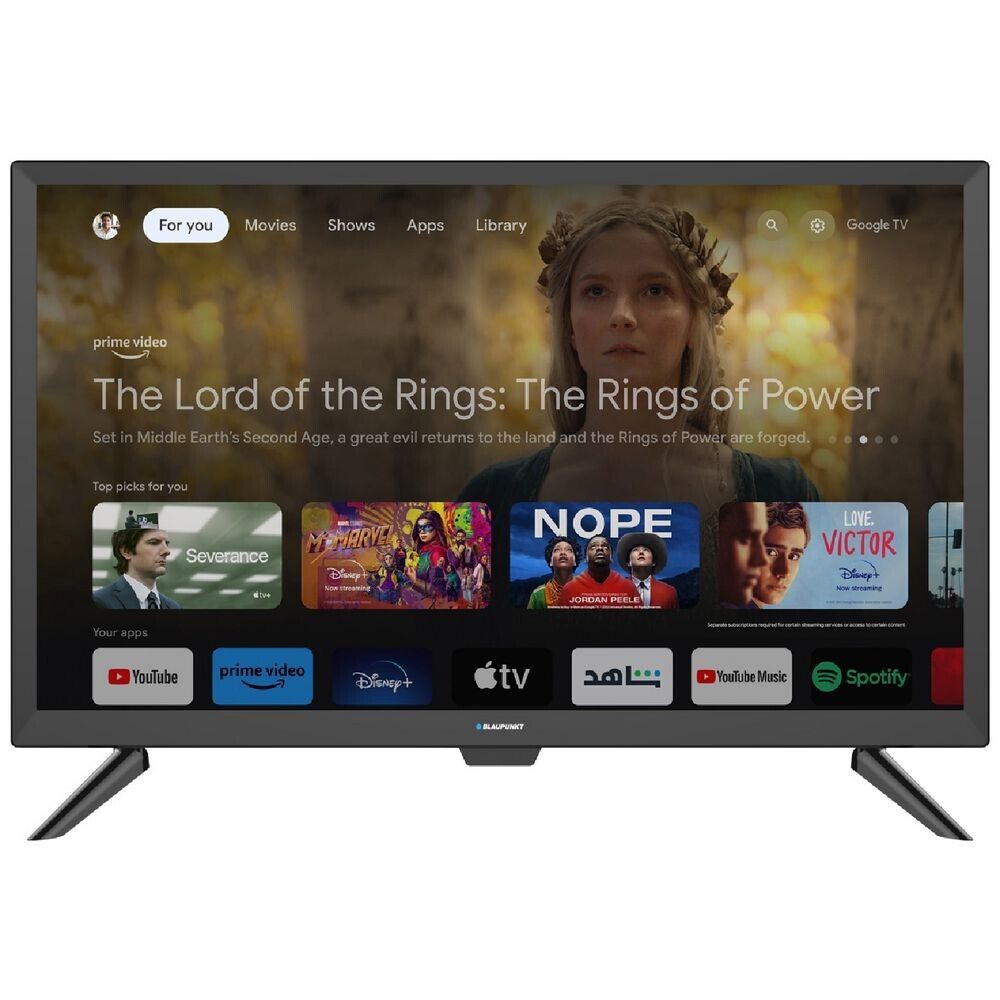 Blaupunkt 24" Inch Google HD Smart TV 12V /240V Chromecast Caravan Car Camper RV