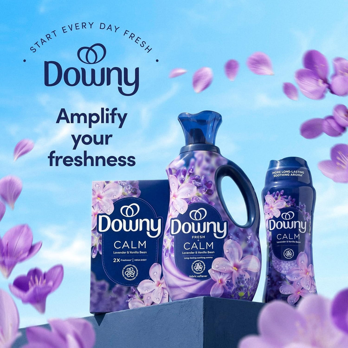 Downy infusions Calm Lavender & Vanilla Laundry Scent Beads 1.13kg Brand New