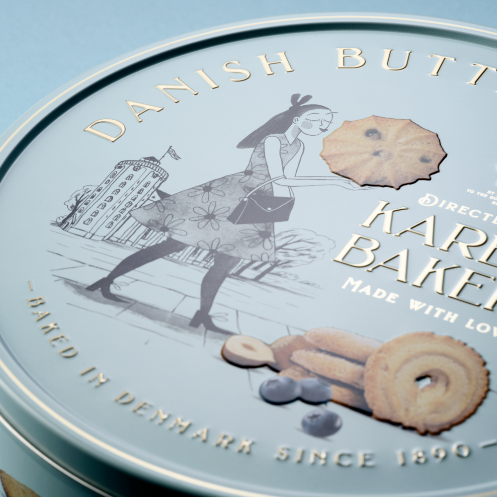 Karens Bakery Danish Butter Cookies Tea Snack Sweets Biscuit Share Gift Tin 908g