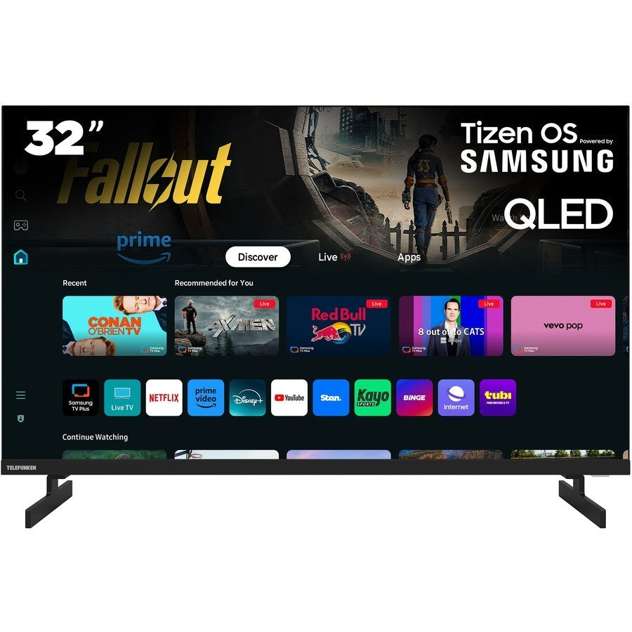 Telefunken 32'' HD QLED Tizen Smart TV by Samsung TV Plus Caravan 12V Adaptor
