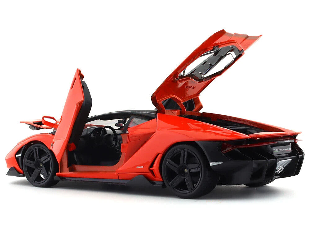 Maisto Lamborghini Centenario Die Cast Car Model 1:18 Scale Kids Red Orange Gift