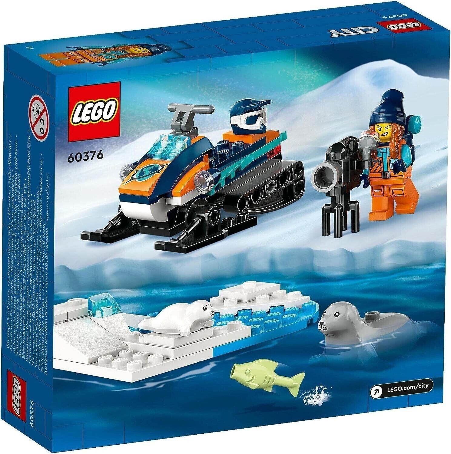 New LEGO City Exploration Arctic Explorer Snowmobile 60376 Toy Set FREE POSTAGE