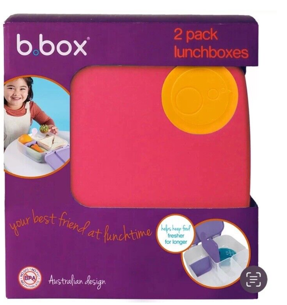 B. Box 2 Pack Kids Bento Lunch Box