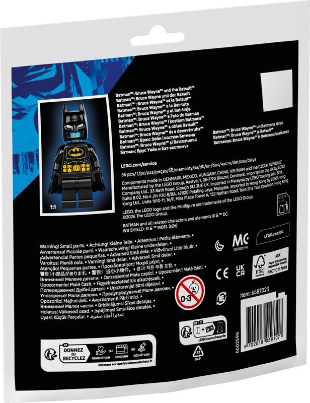 Lego Super Heroes 30726 Bruce Wayne & Batsuit Paper Bag New Sealed 2 MiniFigures