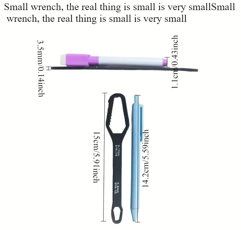 3/2/1Pcs Universal Double Ended Wrench, Self-Tightening 3-17mm Screw Nuts Repair