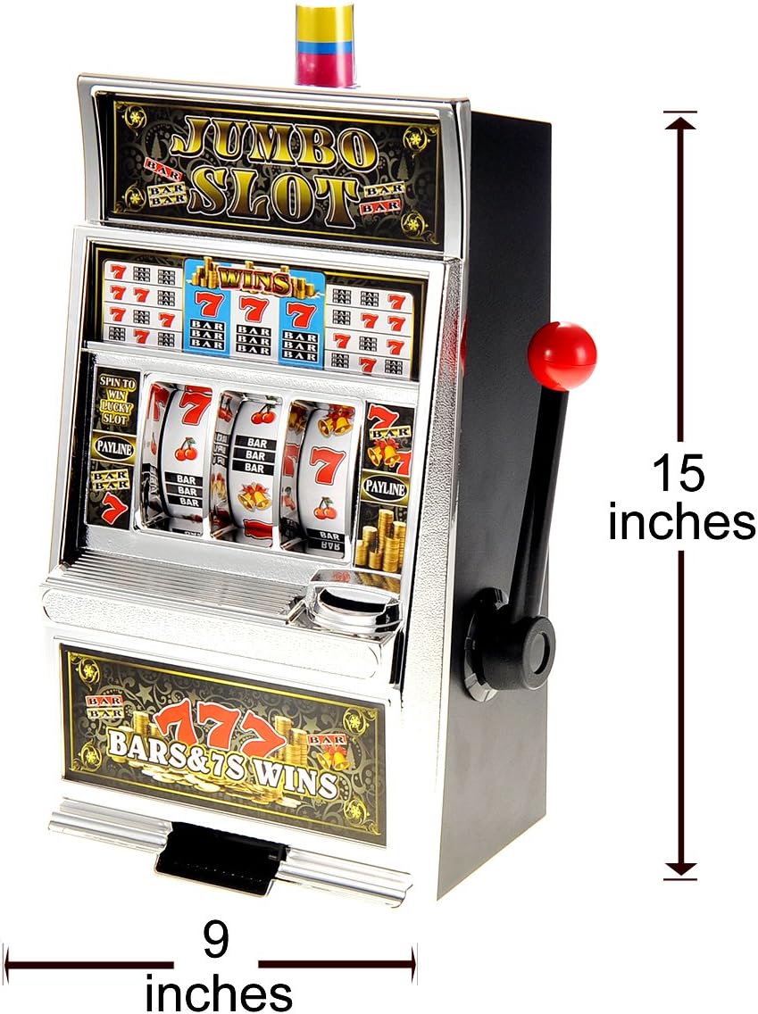 Plastic Savings Bank Slot Machine with Sound and Light