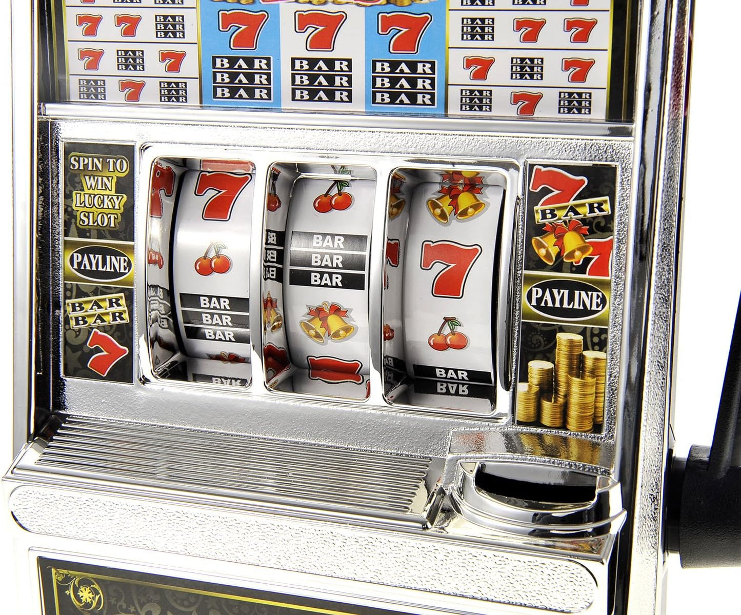 Plastic Savings Bank Slot Machine with Sound and Light