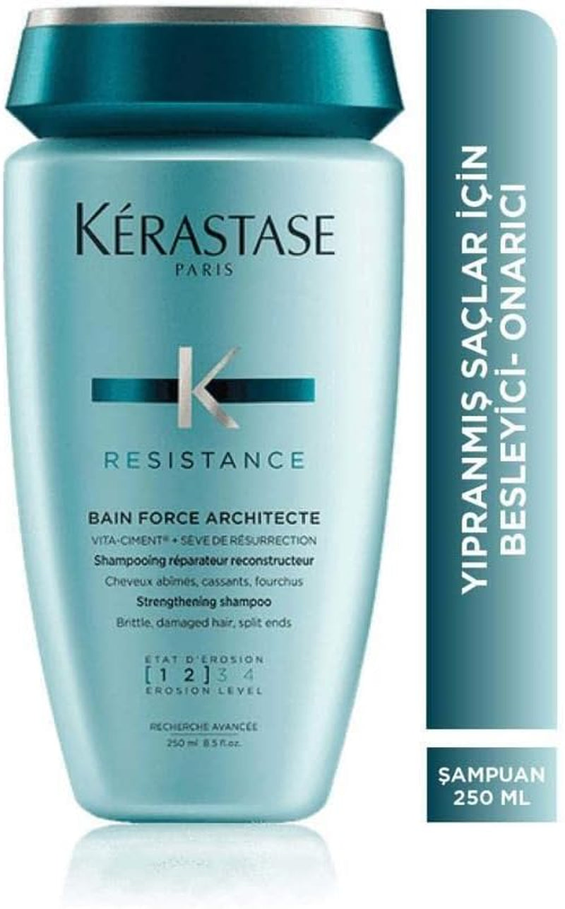 Kerastase Resistance Bain Force Architecte Reconstructing Shampoo, 8.5 Ounce