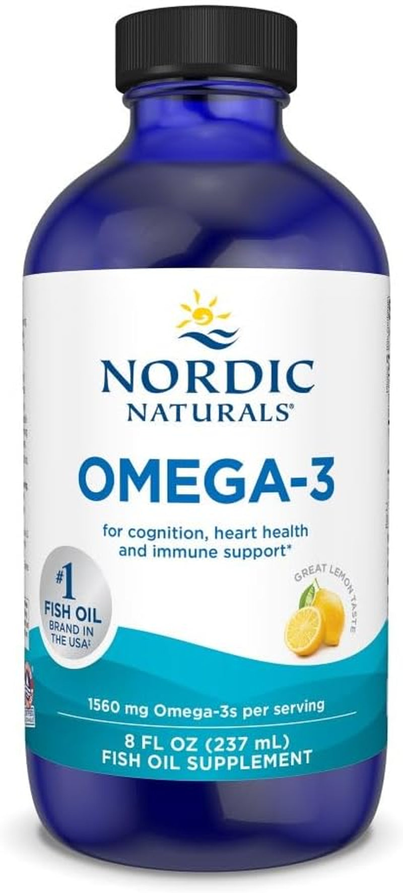 Omega-3 Lemon 8 Fl Oz 237 Ml