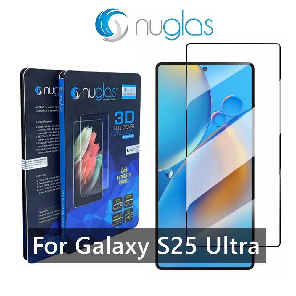 Nuglas 3D Tempered Glass Screen Protector for Samsung Galaxy S25 Ultra