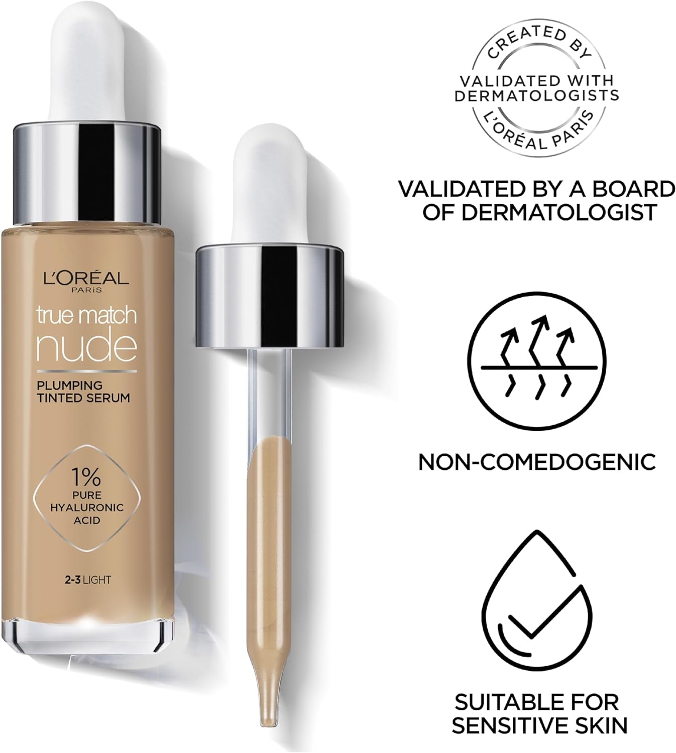 L’Oréal Paris True Match Nude Plumping Tinted Serum Tan-Deep 7-8