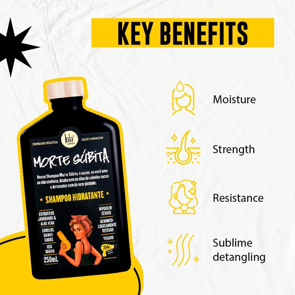 Linha Morte Subita  - Shampoo Hidratante 250 Ml - ( Sudden Death Collection - Moisturising Shampoo 8.45 Fl Oz)