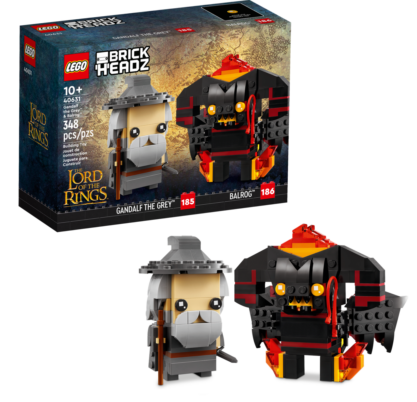 LEGO 40631 The Lord of the Rings Brickheadz Gandalf the Grey & Balrog