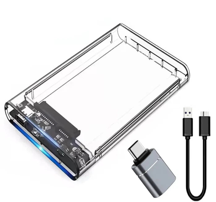 BalanceFit USB 3.0 2.5 SATA SSD Hard Disk Drive Enclosure Case USB C Adapter