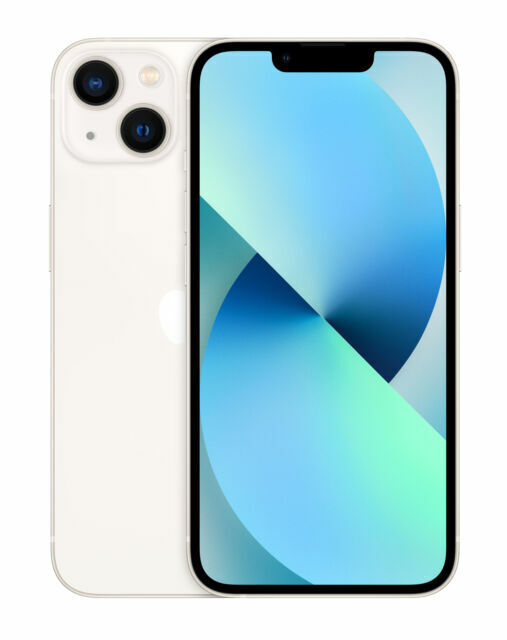 Apple iPhone 13 128GB MLPG3X/A White Unlocked 6.1 Inch Display Smartphone