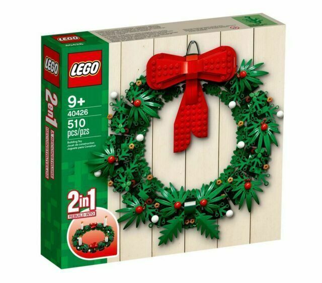 LEGO 40426 Iconic Christmas 2-in-1 Wreath with Big Red Bow New Free shipping