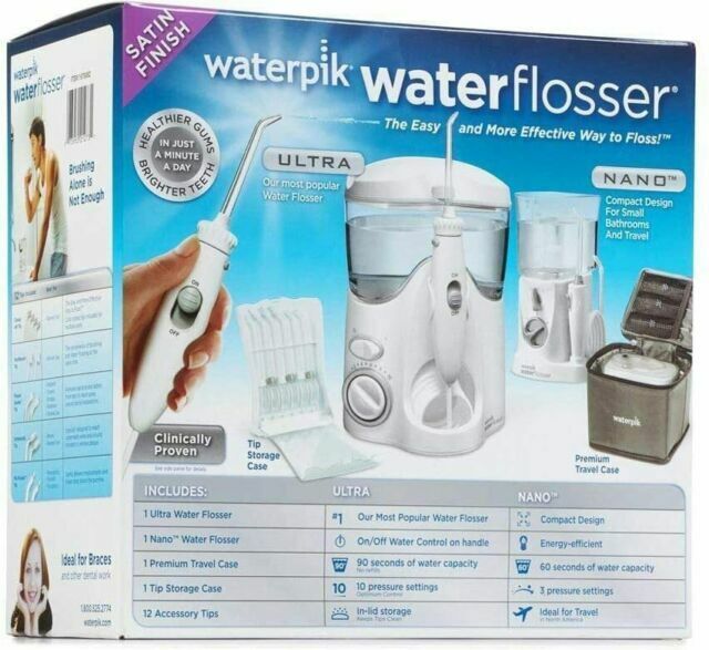 Waterpik Water Flosser Ultra & Cordless Plus Waterflosser Pack +10 Accessory Tip
