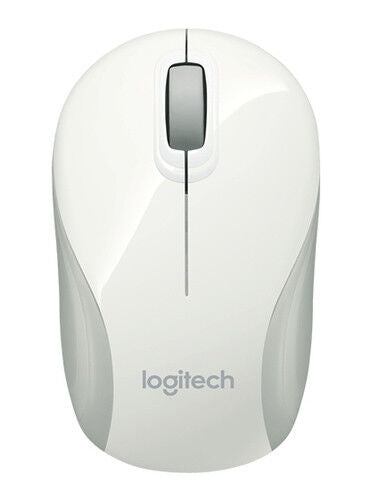 Logitech M187 Mouse Wireless Mini Small Compact Portable White