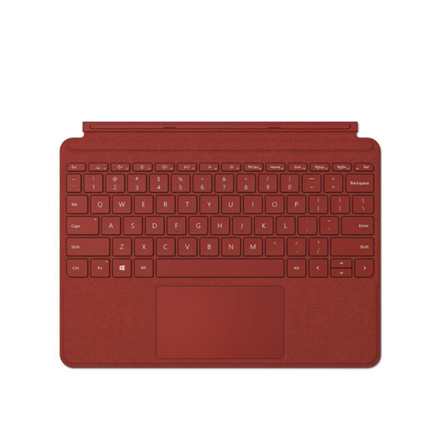 Microsoft Surface Go Signature Type Cover Poppy Red Full Keyboard Touch Pad New